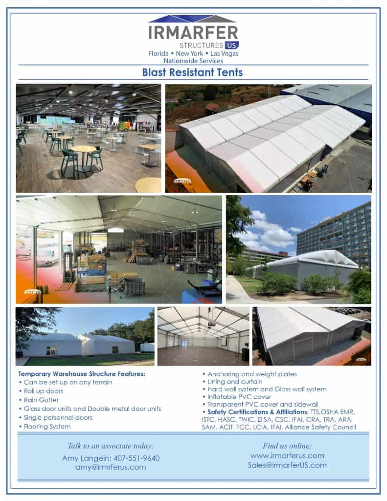 Blast Resistant Structure Tents - Irmarfer Structures US